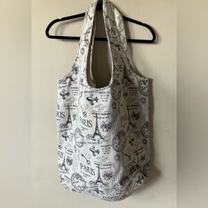 PARIS  Oversized Print Tote Bag